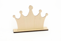 Porte-photo couronne en bois montage - Supports plats en bois - 10doigts.fr - 2