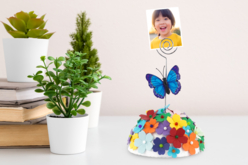 Papillons 3D en plastique - 100 pcs - Décorations à coller – 10doigts.fr - 2