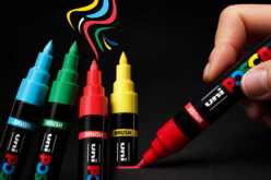  POSCA Brush – Pochette de 8 marqueurs pinceau - Marqueurs POSCA : la référence mondiale de la peinture nomade - 10doigts.fr - 2