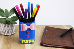 Pots à crayons hexagonaux en carton blanc - Pots en carton – 10doigts.fr - 2