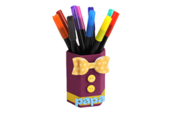Pots à crayons hexagonaux en carton - 10 pièces - Pots en carton – 10doigts.fr - 2