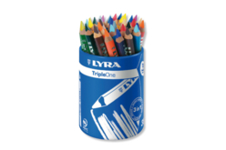 Crayons de couleur Triple-One - 36 crayons - Crayons de couleur – 10doigts.fr