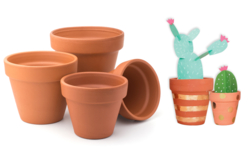 Pots en terre cuite - Taille au choix - Supports en Céramique et Terre Cuite – 10doigts.fr