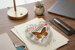 presse papier bureau maman papa - Supports en Verre - 10doigts.fr - 2