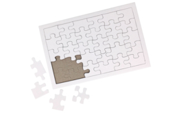 Puzzles petites pièces blancs - 10 puzzles