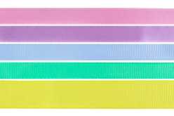 Rubans couleurs pastel - Set de 5 - Rubans et ficelles – 10doigts.fr