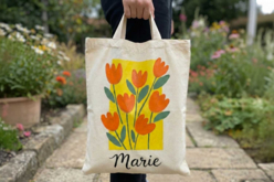 sac shopping peinture textile - Coton, lin - Textiles - 10doigts.fr