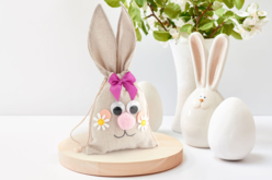 sachet lapin oeufs de Pâques - Paniers de Pâques - 10doigts.fr - 2