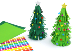 Papiers aux couleurs de Noël - 50 feuilles - Papiers Unis – 10doigts.fr - 2