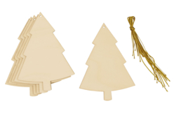 Sapins en bois à décorer - Lot de 6 - Décorations de Noël en bois – 10doigts.fr