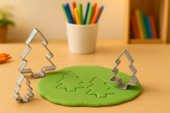 sapins pâtes à modeler - Emporte-pièces créatifs pour enfants - 10doigts.fr