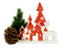 Scène de Noël bois à poser - Décorations de Noël en bois – 10doigts.fr - 2