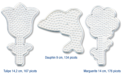 Plaques pour perles fusibles - 10 formes assorties - Perles à repasser 5 mm – 10doigts.fr - 2