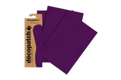 Papier Décopatch Violet - 3 feuilles N°652 - Papiers Décopatch – 10doigts.fr