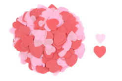 Cœurs en papier de soie rouge et rose - 5000 pièces - Papiers de soie – 10doigts.fr