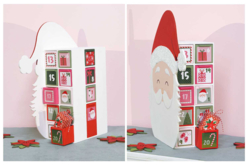 Stickers calendrier de l'avent Santa - Calendriers de l'Avent à décorer - 10doigts.fr - 2