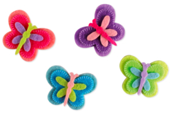 Papillons en feutrine adhésive - 8 stickers - Stickers en Feutrine – 10doigts.fr