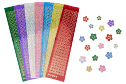 Stickers strass fleurs - 763 pcs - Gommettes Fleurs, Fruits et Légumes – 10doigts.fr