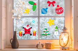 Stickers de Noël vitrostatiques pour fenêtres - 99 stickers - Décorations pour vitres – 10doigts.fr - 2