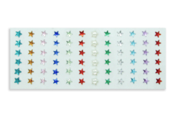 Strass étoiles autocollantes, multicolore - 72 pcs - Strass autocollants – 10doigts.fr - 2