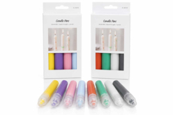 Stylos à bougies – 8 couleurs - Décorations Bougies - 10doigts.fr