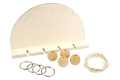 support maison en bois pour clés - Objets bois pour la maison - 10doigts.fr - 2