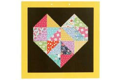Kit tableaux cœurs, effet patchwork - 6 pièces - Kits créatifs en Papier – 10doigts.fr - 2