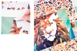 tableaux gommettes origami adulte - Kits créatifs avec gommettes : le plein d’idées pour les petits artistes - 10doigts.fr - 2