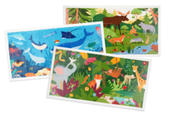 tableaux puzzle enfants - Puzzles - 10doigts.fr