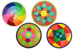 Dessous de plat puzzle en bois - Set de 4 modèles - Puzzle à colorier, dessiner ou peindre – 10doigts.fr