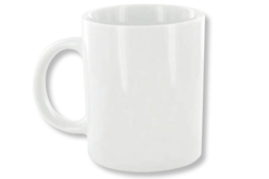 Mug en porcelaine blanche - Supports en Céramique et Terre Cuite – 10doigts.fr