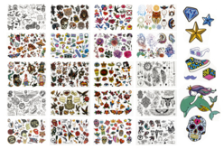 tatouages temporaires - Maquillage créatif pour enfants - 10doigts.fr