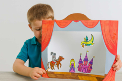Théâtre et personnages à colorier + feutres offerts - Coloriage - 10doigts.fr