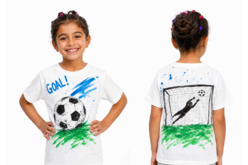 tshirt foot - Coton, lin - Textiles - 10doigts.fr