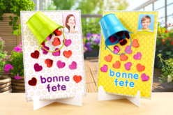 Un seau rempli de cœurs - Supports en Métal - 10doigts.fr