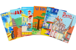 Coloriages "Voyages"  - 6 cartes à colorier - Cahiers de coloriage – 10doigts.fr - 2