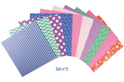 Washi paper auto-adhésif - 10 designs assortis - Set n°2