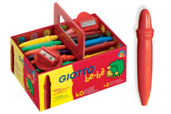 Schoolpack 40 crayons cire incassables Giotto Bébé - Crayons cire – 10doigts.fr
