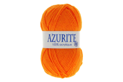 Pelote Azurite 100 % acrylique - Orange - Tricot, Laine – 10doigts.fr