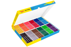 Schoolpack 96 feutres grosses pointes