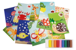 Cartes de modelage + 10 pâtes à modeler - 12 cartes - Kits éducatifs : le plaisir d'apprendre par la manipulation – 10doigts.fr