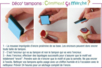 Tubo de 10 tampons "AFRIQUE" + cadeau de 3 encreurs - 10doigts.fr