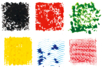 Tampons texturés effets matières - Set de 6 - Tampons peinture – 10doigts.fr