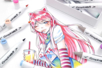 12 marqueurs Graph'it Manga Shojo - Feutres à alcool : des couleurs intenses et des dégradés sans traces – 10doigts.fr