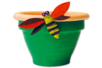 Set de 5 insectes en métal gauffré - 10doigts.fr