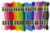 Echevettes de fils coton - 20 bobines couleurs vives - Fils - 10doigts.fr