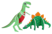 Dinosaures 3D en carton mousse à décorer - Set de 4 - Supports blancs – 10doigts.fr