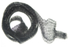 Ruban tubulaire en organza de métal - 10doigts.fr