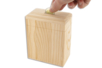 Tirelire en bois rectangle - Objets bois pour le bureau - 10doigts.fr