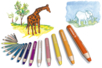 STABILO WOODY Boîte de 10 crayons de couleur  - 10doigts.fr